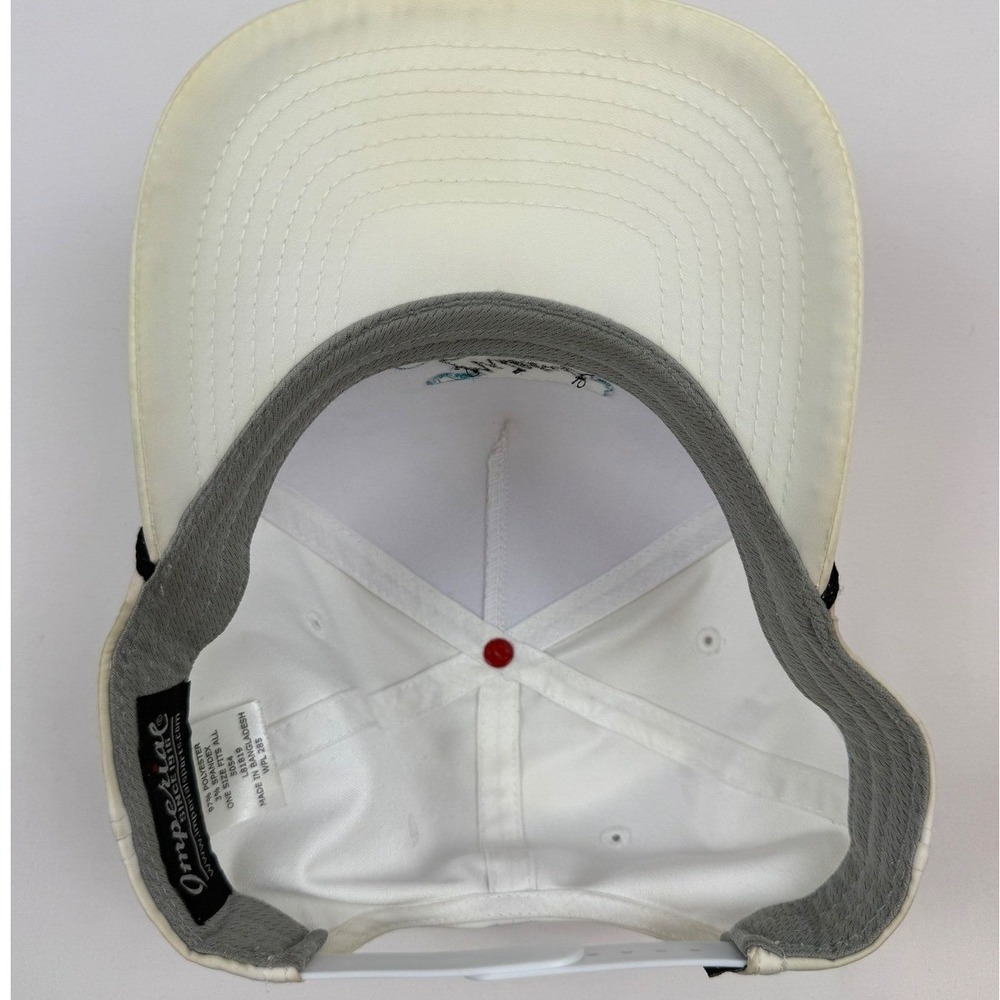 Imperial Sports Miami F1 Track Snapback Hat White Teal Adjustable - Picture 6 of 7